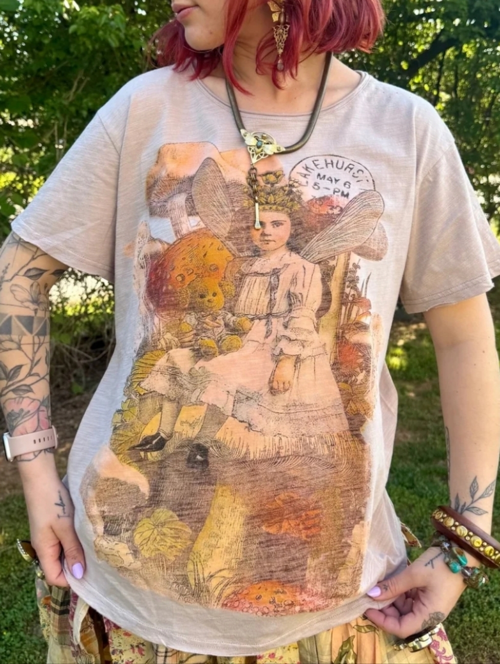 💎BRAND NEW Jaded Gypsy Fairy Flight Moon Dance Tee - Picture 4 of 5